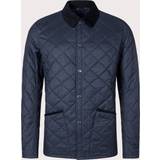 Barbour Men Jackets Barbour Lifestyle Mens Checked Heritage Liddesdale Quilt Jacket Colour: NY71 Navy