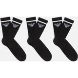 Emporio Armani Socks Emporio Armani Three-Pack Cotton-Blend Socks Black