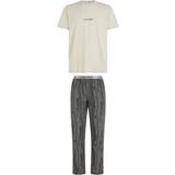 Calvin Klein Men Sleepwear Calvin Klein Schlafanzug, Kurzarm, Logo-Bund, Herren, grau