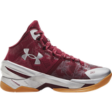 Under Armour Basketball Shoes Under Armour Curry Retro Basketball Shoes Deep Red Deep Red Metallic Silver