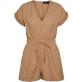 Brown - Women Jumpsuits & Overalls Pieces Pcleena Playsuit