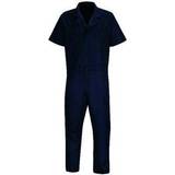 5XL Overalls VF WORKWEAR CP40NV RG Short Sleeve Coverall,54 to 56In.,Navy