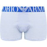 Microfiber Men's Underwear Armani Emporio Comfort Microfiber Mens Blue/White Boxes Shorts