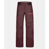 Ortovox Trousers Ortovox Women's 3L Ravine Shell Pants Ski trousers XL, red