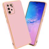 Gold Mobile Phone Cases Cadorabo Glossy Pink Gold Case for Samsung Galaxy A91 S10 LITE M80s Protective Cover made of flexible TPU Etui silicone and with protection
