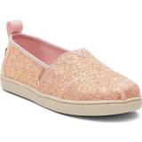 Toms Girl's Classic Alpargata Loafer Flat, Pink Quartz Chunky Glitter, Child