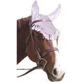 Horse Bonnets on sale Intrepid Fancy Crochet Fly Veil Horse White