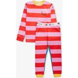 Stella McCartney Rosso/rosa Kids Striped Brand-print Stretch-recycled Polyamide Tracksuit 4-14 Years Years