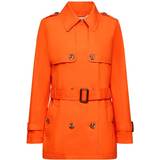 Orange - Women Coats Esprit Kurzer Trenchcoat mit Gürtel