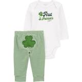 6-9M Other Sets Carter's Baby Unisex 2-pc. Bodysuit Set, Months, Green Green