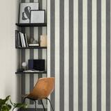 Woven Wallpapers Rasch Dark Grey White Striped Wallpaper Vinyl Textured Shimmer Tapete Kerala