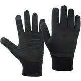 Junior Goalkeeper Gloves Precision Essential Warm Players Gloves - Black