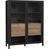 Black Glass Cabinets Furniture To Go High Rock Extra Wide Display In Black/riviera Glass Cabinet