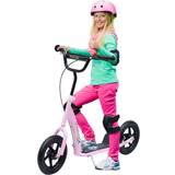 Toys Homcom Push Scooter Teen Kids Stunt Bike Ride On with 12" EVA Tyres, Pink