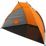 Milestone Camping Pop Up Beach Tent Orange/Grey