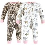 Leopard Jumpsuits Hudson Baby Unisex Baby Cotton Sleep and Play, Safari Leopard, 6-9 Months