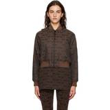 Moschino Jackets Moschino Brown Zip Bomber Jacket A1103 FP Brown IT