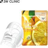 Yellow Facial Masks 3W Clinic Mask Sheet Fresh Lemon 10pcs
