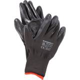 Black Disposable Gloves Blackspur Nitrile-Coated Multi-Purpose Gloves
