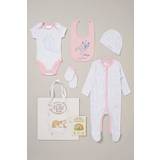 Pink Jumpsuits Children's Clothing Piece Cotton Gift Set with Book Pink Newborn