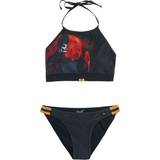 Polyester Bikini Sets Ghost EMP Signature Collection Bikini Set black orange
