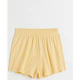 Linen Shorts H&M Ladies Yellow Linen-blend shorts