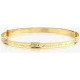 9ct Gold Expandable Patterned Baby Bangle BN310