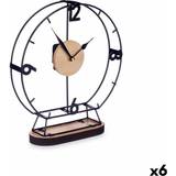 Metal Table Clocks Gift Decor Metal MDF Wood Table Clock