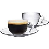 Brown Espresso Cups Argon Tableware Glass Espresso Cup 6pcs