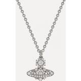 Vivienne Westwood Charms & Pendants Vivienne Westwood Jewellery Womens Platinum White Cz Narcissa Sterling-silver and Cubic Zirconia Pendant Necklace
