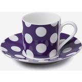 Purple Espresso Cups W.M Bartleet & Sons Wm Bartleet & Sons Porcelain Spotty Espresso Cup