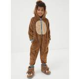 Brown Jumpsuits Children's Clothing Fatface Kids' Mammoth Hooded Onesie, Brown Marl