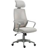 Padded Seat Chairs Vinsetto ‎UK921-225V70GY0331 Gray Office Chair 126cm