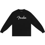 Tops Fender Spaghetti Logo Long-Sleeve T-Shirt, Black