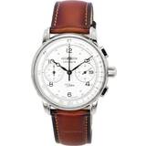 Zeppelin Unisex Wrist Watches Zeppelin 100 Jahre Chronograph Leather White 86761