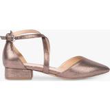 Grey Heels & Pumps Paradox London Irene Metallic Cross Strap Shoes