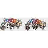 Paul Smith Stripe 'Chameleon' Cufflinks Multicolour