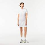 Lacoste Dresses Lacoste Women’s Piqué Knit Polo Dress White