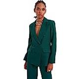Green Blazers Trendyol Collection Collection Blazer Grün Regular Fit für Damen