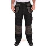 W32 Work Pants Lee Cooper Reflective Trim Holster Pocket Trouser Black 36L
