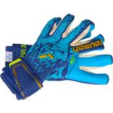 Gold Goalkeeper Gloves reusch Attrakt Freegel Aqua Windproof Torwarthandschuh blau gold