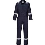 Blue Overalls Portwest C814 Iona Cotton Coverall Navy