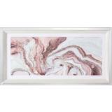 Pink Wall Decorations Pink Crushed Jewelled Framed Art
