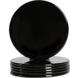 Black Coasters Argon Tableware Metallic 10cm Coaster