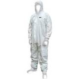 White Overalls Scan SCAWWDOXXL56 Chemical Splash Resistant Disposable Coverall White Type 5/6 45-49in