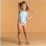 Babies Bathing Suits Children's Clothing NABAIJI Decathlon 1-Piece Swimsuit -Flower Print Mint 3-4 Years