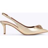39 ½ Heels & Pumps Kurt Geiger London Belgravia Leather Slingback Court Shoes, Gold