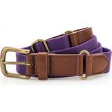 Men - Purple Belts ASQUITH & FOX Leather And Canvas Belt Purple One