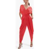 Red - Women Jumpsuits & Overalls Ruched Jumpsuit Red
