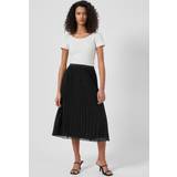 French Connection Women Skirts French Connection Women's Pleated Solid Skirt Black
